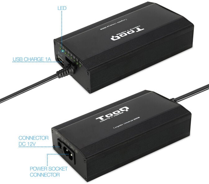 Carregador de Port&aacute;til Tooq 100W 1x USB Manual image number 2