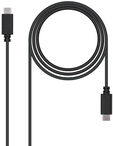 Cabo USB 2.0 3A Nanocable USB-C M/M 0.5 M Preto image number null
