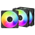 Ventoinha Arctic P12 PRO Reverse PWM PST ARGB 120mm (Pack 3) - Preto image number null