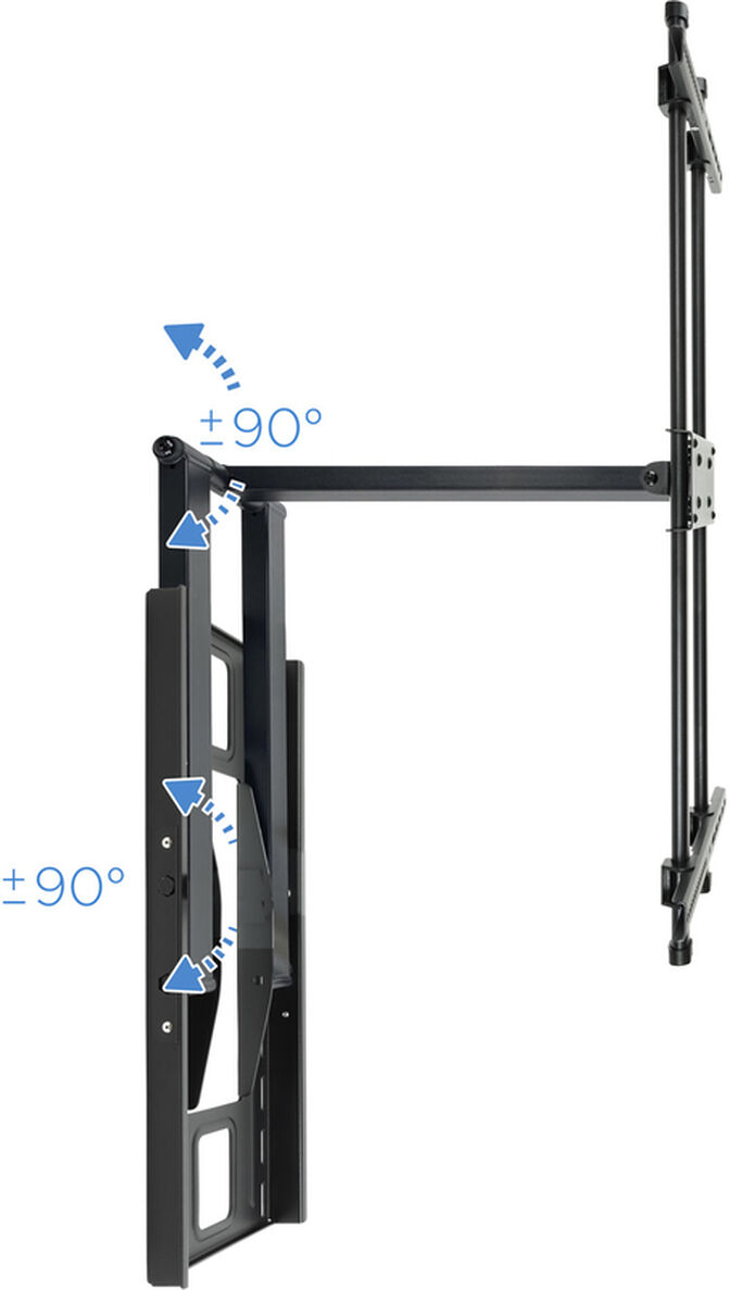 Suporte de Parede Tooq Tilt 43" a 80" Max. 50kg Preto image number 3