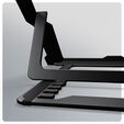 Suporte Elevat&oacute;rio AXAGON STND-LAB para Port&aacute;teis Regul&aacute;vel Aluminio Preto image number null