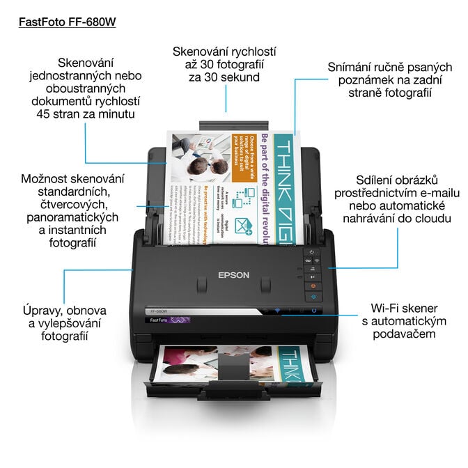 Scanner de Fotos Epson FastFoto FF-680W image number 4