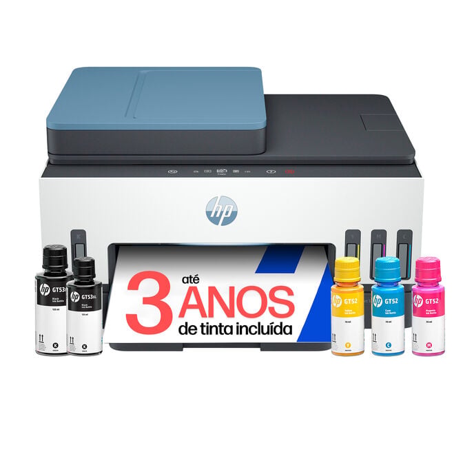 Impressora Multifun&ccedil;&otilde;es a Jato de Tinta HP Smart Tank 7606 All-in-One image number 0