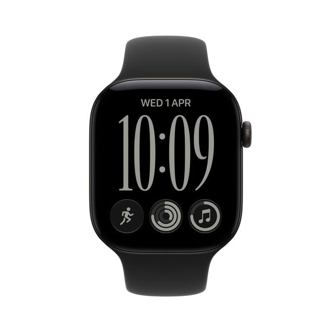 Smartwatch Apple Watch Series 12 GPS + Cellular 46mm Black Aluminium Case with Black Sport Band - M/L image number 1