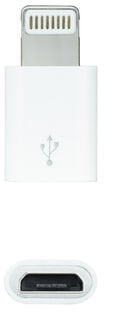 Adaptador USB Nanocable Tipo Lightning/M-M-Micro B/F Branco image number null