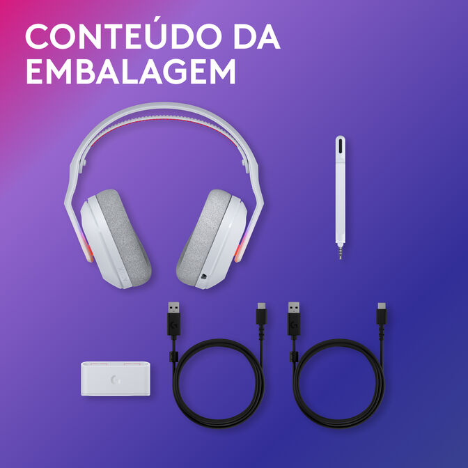 Headset Logitech Astro A20 X Lightspeed Wireless/Bluetooth Branco image number 13