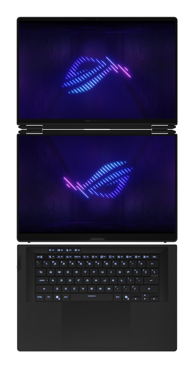 Port&aacute;til ASUS ROG Zephyrus Duo GX651AR 2x16" Ultra 9 386H 32GB DDR5 1TB RTX 5070 Ti OLED 3K Touch 120Hz W11 + Rato + Mochila image number 1