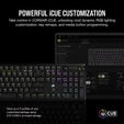Teclado Mec&acirc;nico Corsair K70 Core RGB Switches MLX Red Preto (PT) image number null