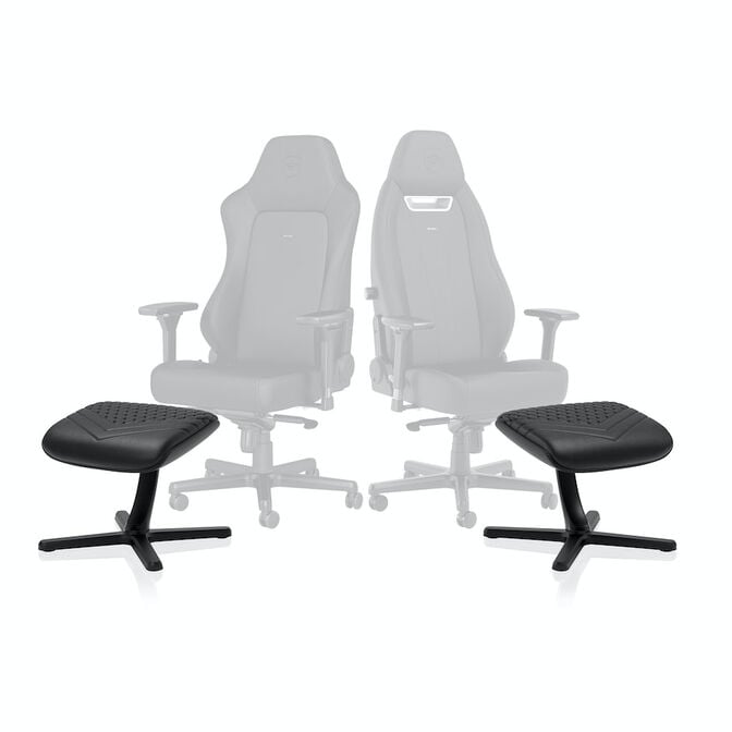 Apoio para P&eacute;s V2 noblechairs - Real Leather Preto image number 4