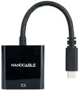 Adaptador Nanocable USB-C M > VGA F 10 CM Preto image number null
