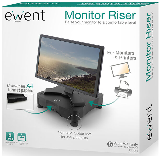 Base Para Monitor Ewent EW1280 C/Gaveta image number 3