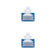 Cabo de Rede Nanocable RJ45 CAT.6 UTP AWG24 1 M Azul image number null