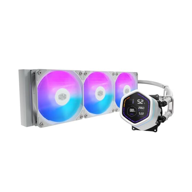 Water Cooler CPU Cooler Master MasterLiquid Core Nex Digital ARGB 360mm Branco image number 0