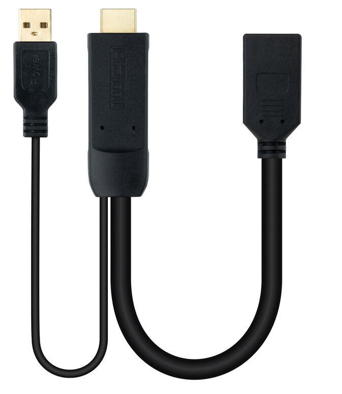 Adaptador Nanocable HDMI 2.0 > DisplayPort V1.2 0.2 M Preto image number 1