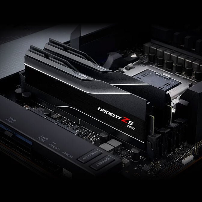 G.Skill Kit 64GB (2 x 32GB) DDR5 6000MHz Trident Z5 Neo EXPO CL30 Black - F5-6000J3040G32GX2-TZ5N image number 3