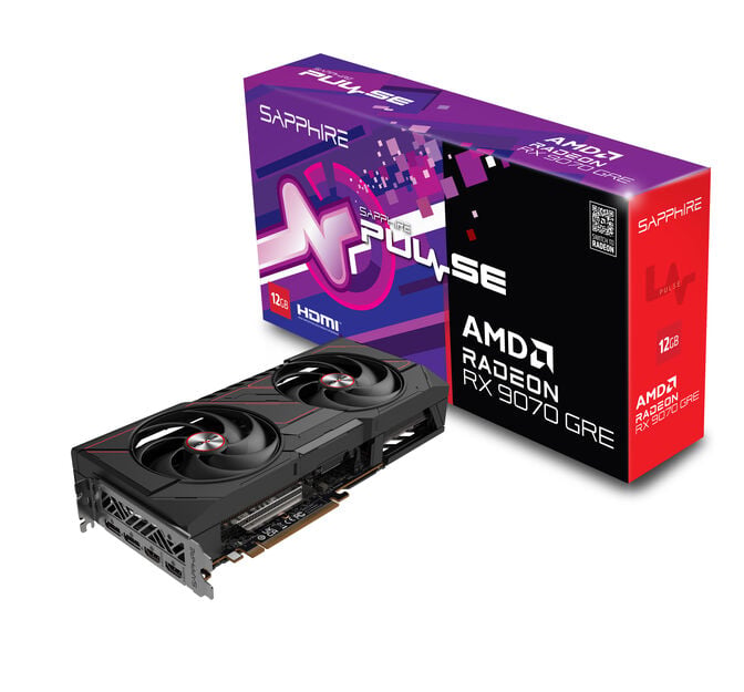 Gr&aacute;fica Sapphire Radeon RX 9070 GRE Pulse OC 12GB GDDR6 image number 0