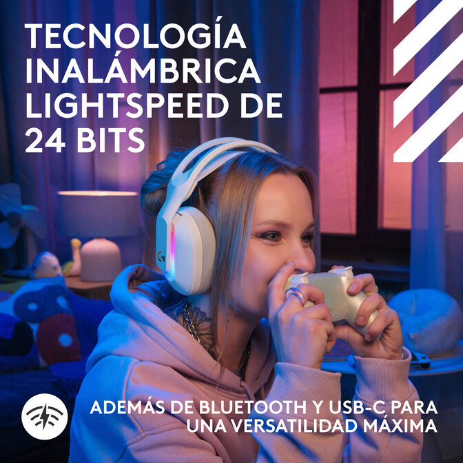 Headset Logitech Astro A20 X Lightspeed Wireless/Bluetooth Branco image number 19