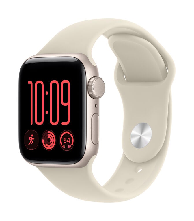 Smartwatch Apple Watch SE 3 GPS 40mm Starlight Aluminium Case with Sand Sport Band - S/M image number 0