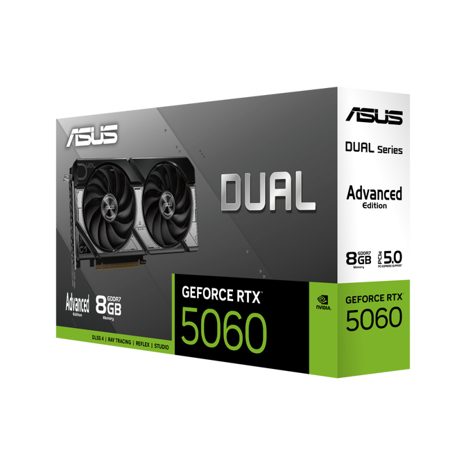 Gr&aacute;fica Asus GeForce&reg; RTX 5060 Dual OC Advanced 8GB GDDR7 DLSS4 image number 1