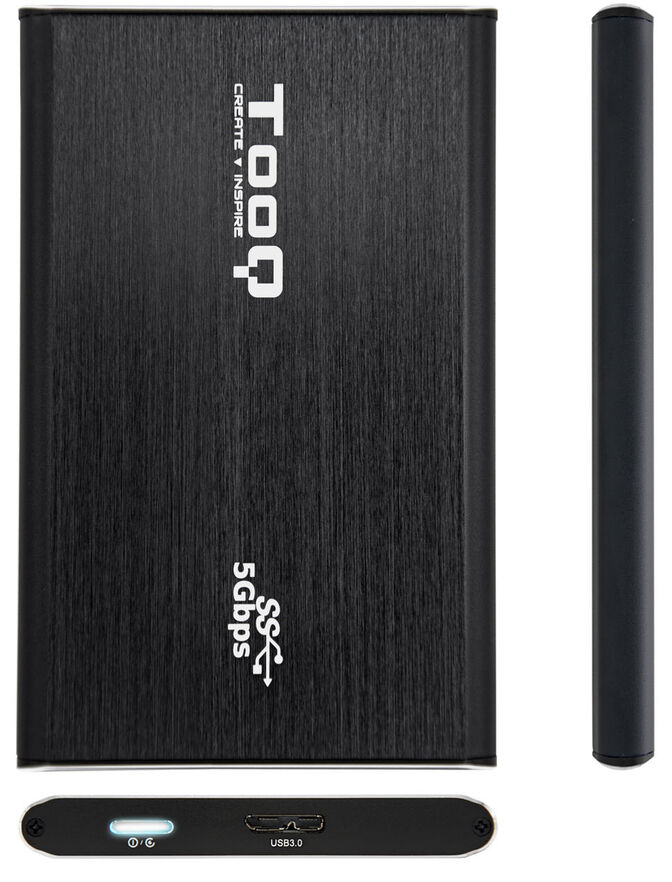 Caixa HDD Tooq 2.5" SATA (7mm) USB 3.0 UASP image number 2