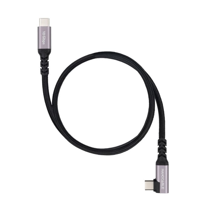 Cabo Angular USB 3.2 Gen2x2 Nanocable 100W/5A 4K/60Hz USB-C M/M 3 M image number 0