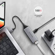 Adaptador AXAGON ADE-TXPD USB-C USB3.2 Gen 1 - Gigabit Ethernet + PD 100W image number null