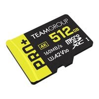Cart&atilde;o Team Group PRO+ MicroSDXC UHS-I U3 A2 V30 512GB