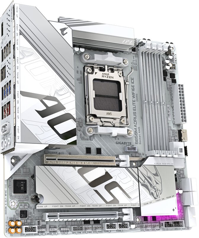 Motherboard Gigabyte B850M A ELT WF6E ICE image number 2