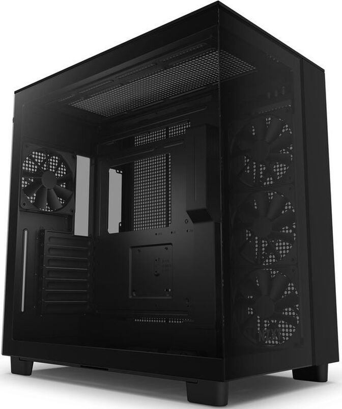 Caixa ATX NZXT H9 Flow Preta Vidro Temperado image number 1
