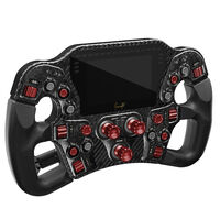 Volante Asetek SimSports Invicta Formula 4.3" LCD, USB-C, Red on Black