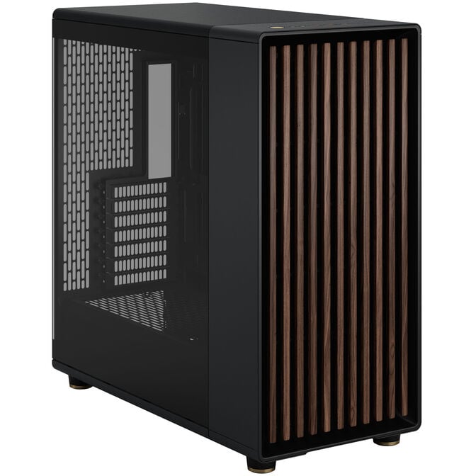 Caixa E-ATX Fractal Design North XL Chalk Black TG Clear Reverse Connector image number 1