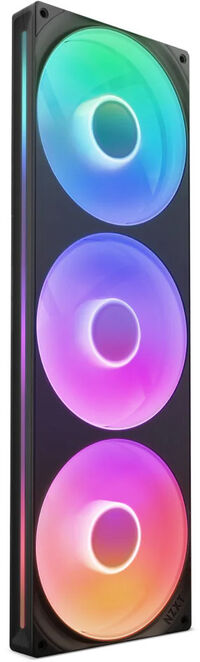 Ventoinha NZXT F420 RGB Core Single-Frame Pretas - Tripla Ventoinha 140mm ( 420mm )