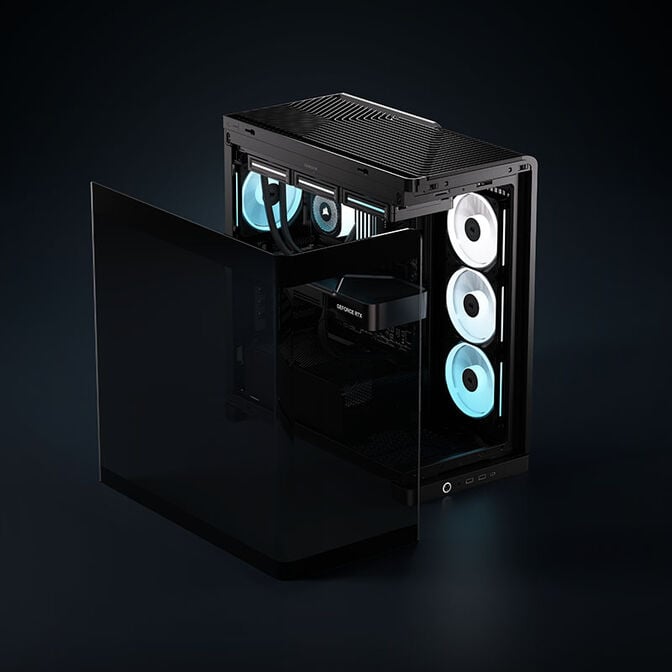 Caixa E-ATX Corsair 4500X LX-R RGB Preto Vidro Temperado image number 17