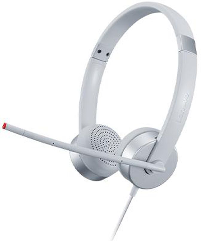 Headset Lenovo 100 Stereo Cinza Jack 3.5mm image number 3