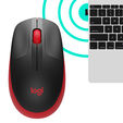 Rato Logitech M190 1000DPI Wireless Vermelho image number null
