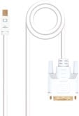 Cabo Conversor Nanocable Mini DisplayPort/M > DVI/M 2 M Branco image number null