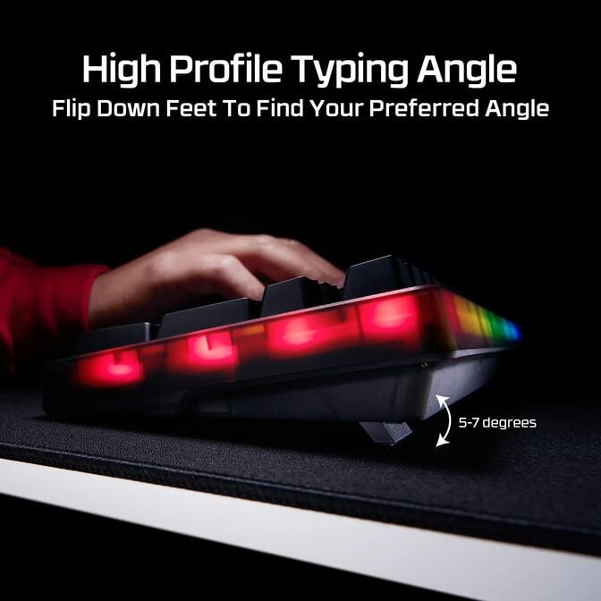 Teclado HyperX Origins 2 1800 Gaming RGB PT Red Linear Switches image number 4