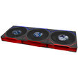 Ventoinha Lian Li UNI FAN TL120 LCD FLEX Wireless Reverse Blade Preto 120mm (Pack 3) image number null