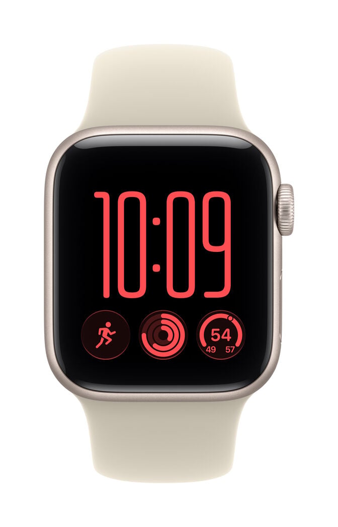 Smartwatch Apple Watch SE 3 GPS 40mm Starlight Aluminium Case with Sand Sport Band - S/M image number 1
