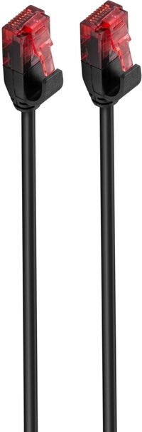 Cabo de Rede Slim Ewent RJ45 U/UTP Cat.6 0.25 CM Preto