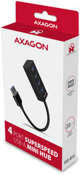 Mini Hub AXAGON HUE-M1A Superspeed USB-A, 4x USB 3.0 - 20cm image number null