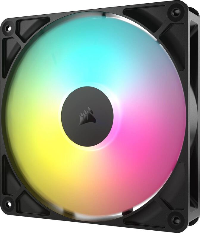 Ventoinha Corsair RS140 ARGB PWM Preta 140mm (Pack 2) image number 2
