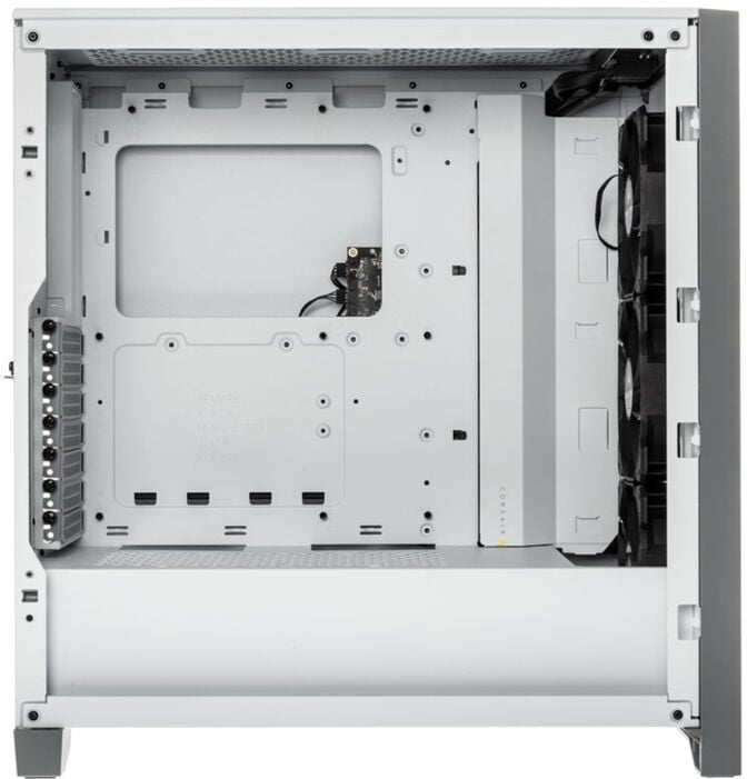 Caixa E-ATX Corsair iCUE 4000X RGB Branco Vidro Temperado image number 5