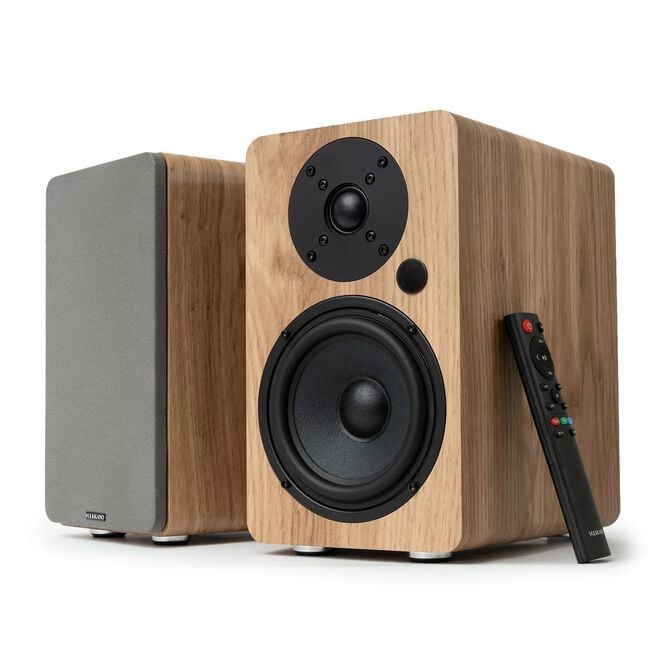 Colunas Hi-Fi Vulkkano A5 ARC MKII 100W Bluetooth HDMI ARC Castanhas image number 0