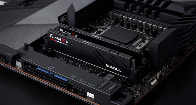 G.Skill Kit 32GB (2 x 16GB) DDR5 6000MHz Flare X5 EXPO CL32 Black - F5-6000J3238F16GX2-FX5 image number 3