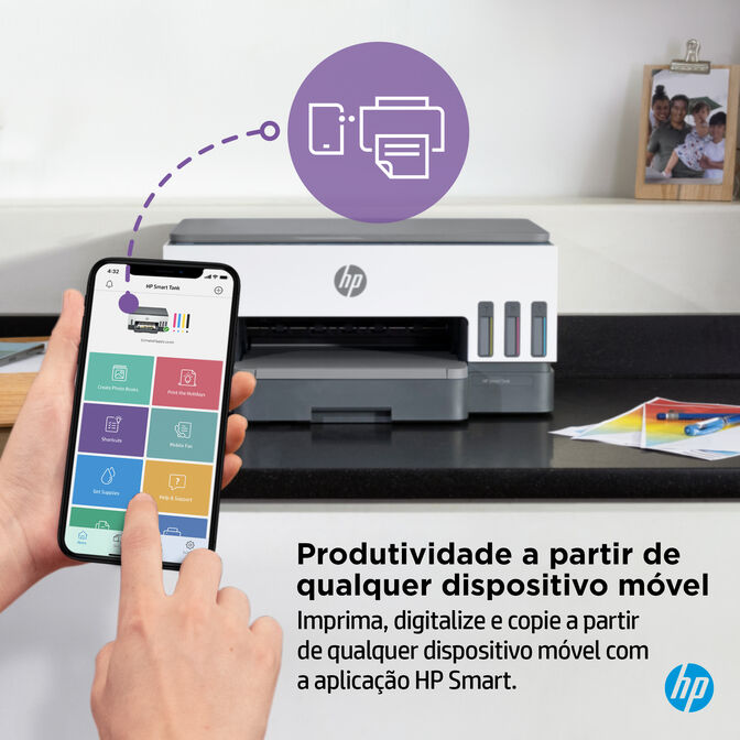 Impressora Multifun&ccedil;&otilde;es a Jato de Tinta HP Smart Tank 7005 All-in-One WiFi image number 11