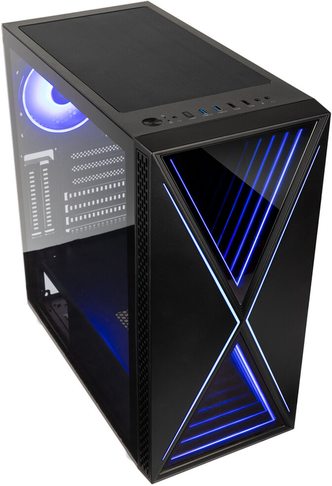 Caixa ATX Kolink VOID X ARGB Vidro Temperado Preto image number 1