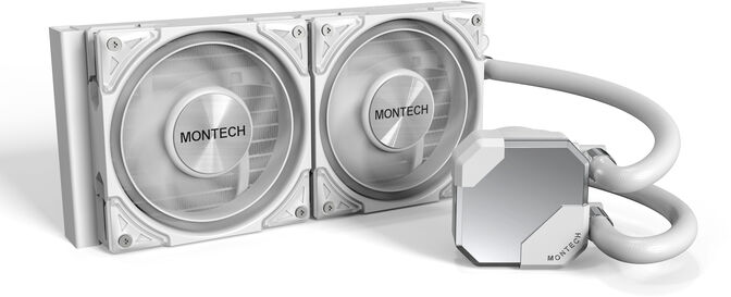 Water Cooler CPU Montech HyperFlow Silent 240mm Branco image number 0