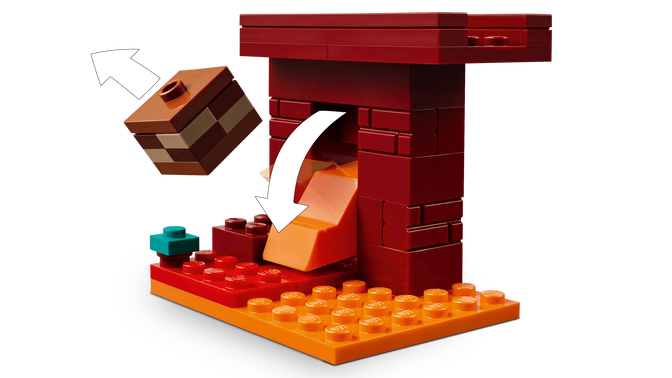 LEGO Minecraft: A Batalha da Lava do Nether, 99 Pe&ccedil;as (21266) image number 4