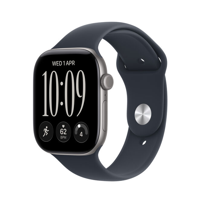 Smartwatch Apple Watch Series 12 GPS 46mm Space Grey Aluminium Case with Navy Blue Sport Band - M/L image number 0